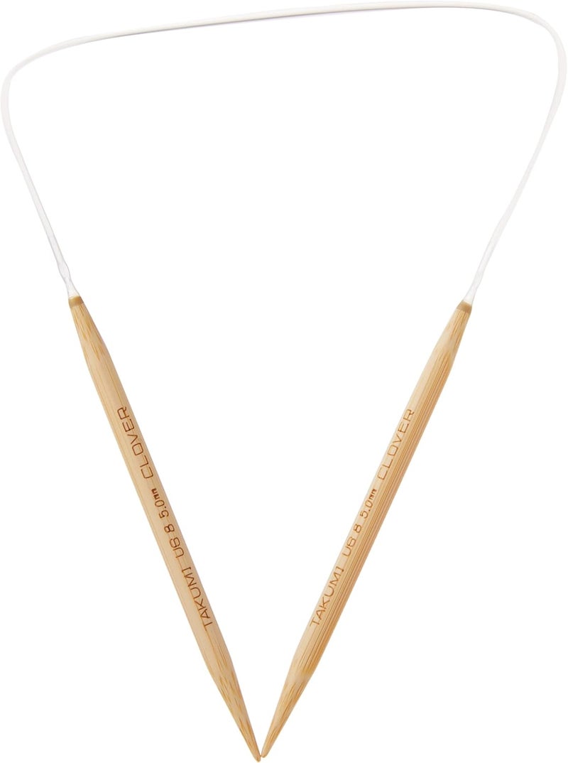 ã‚¯ãƒ­ãƒãƒ¼(Clover) 3016/16-08 Takumi Bamboo Circular 16-Inch Knitting Needles, Size 8 - Image 3